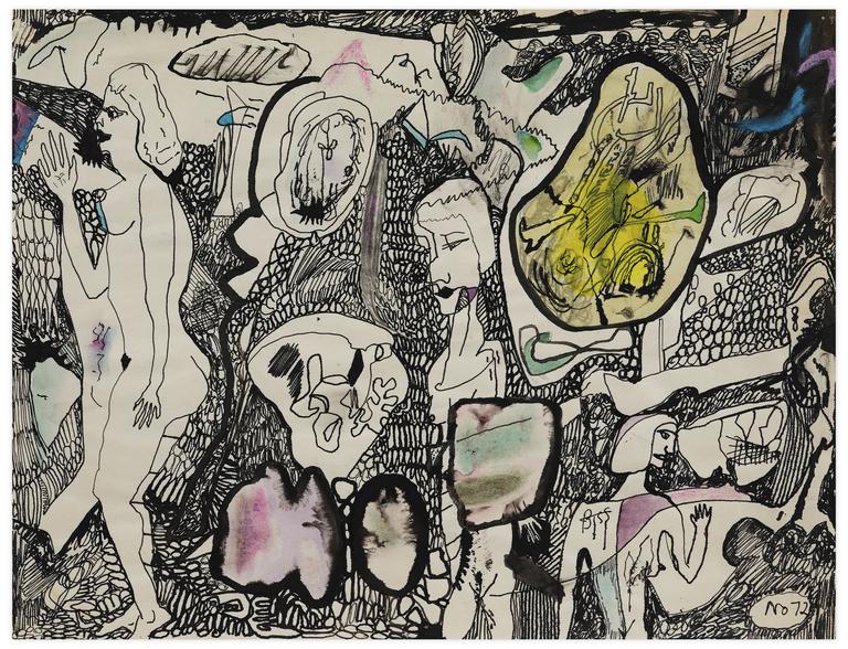 Catalogue raisonné, Norris Embry, Sans titre (Trois femmes, une debout de profil), 1972