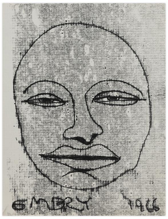 Catalogue raisonné, Norris Embry, Sans titre (Visage), 1966