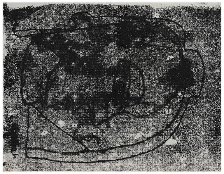 Catalogue raisonné, Norris Embry, Sans titre (Visage de profil, recto; Visage de face, verso), 1966