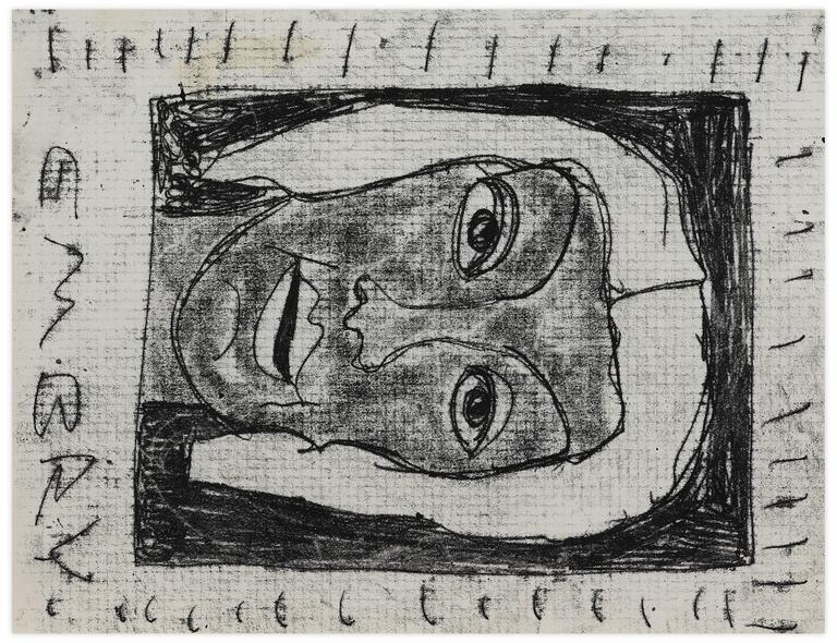 Catalogue raisonné, Norris Embry, Sans titre (Femme de face, fond noir), 1966