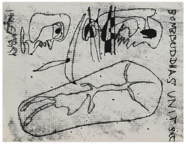 Catalogue raisonné, Norris Embry, Bomb Buddhas Unit Scc (Visage de femme de profil), 1966