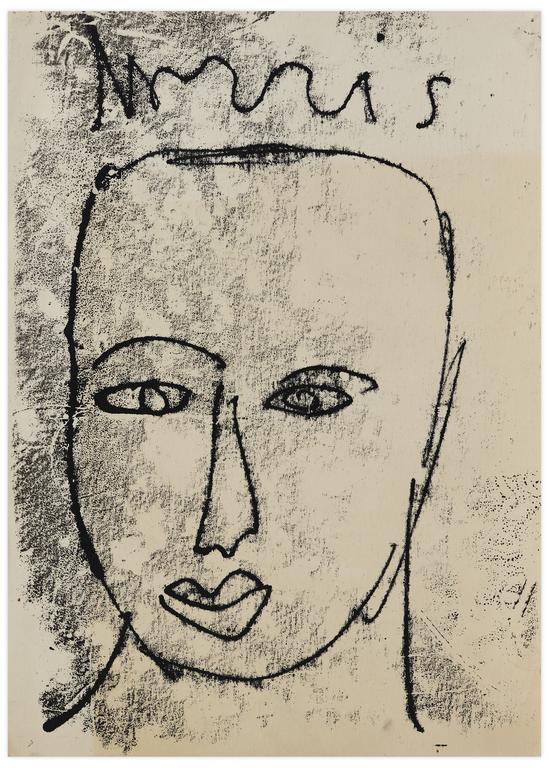 Catalogue raisonné, Norris Embry, Sans titre (Figure en buste), vers 1966