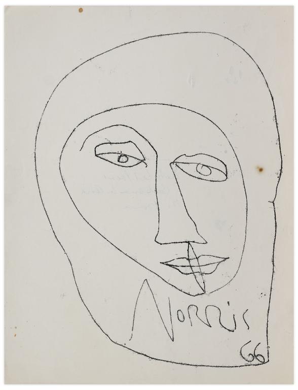 Catalogue raisonné, Norris Embry, Sans titre (Masque), 1966