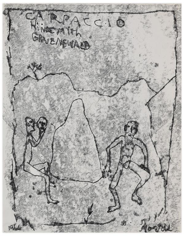 Catalogue raisonné, Norris Embry, Carpaccio, Hindemith, Gruenewald (Deux hommes assis), 1966