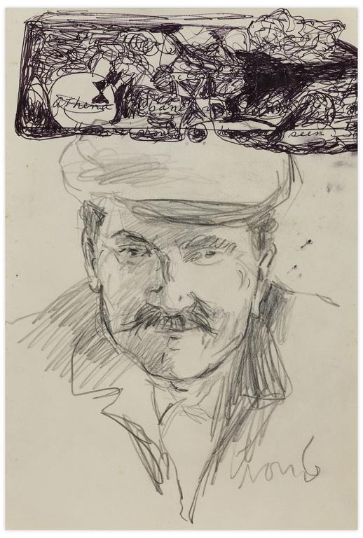Catalogue raisonné, Norris Embry, Sans titre (Marin grec en buste et frise), vers 1960