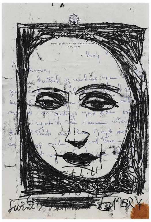 Catalogue raisonné, Norris Embry, Sans titre (Visage de face), 1966