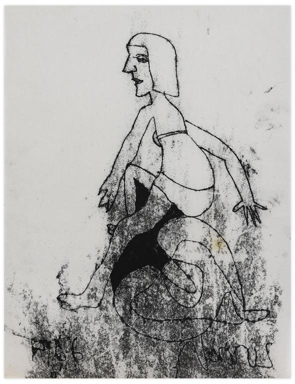 Catalogue raisonné, Norris Embry, Sans titre (Femme assise de dos), 1966