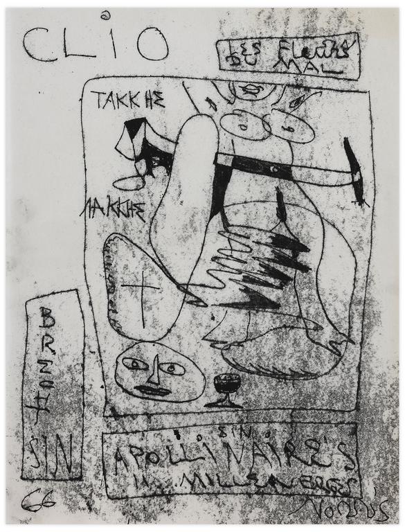 Catalogue raisonné, Norris Embry, Sans titre (Clio / Les fleurs du mal), 1966