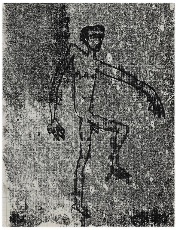 Catalogue raisonné, Norris Embry, Sans titre (Homme nu debout), 1966