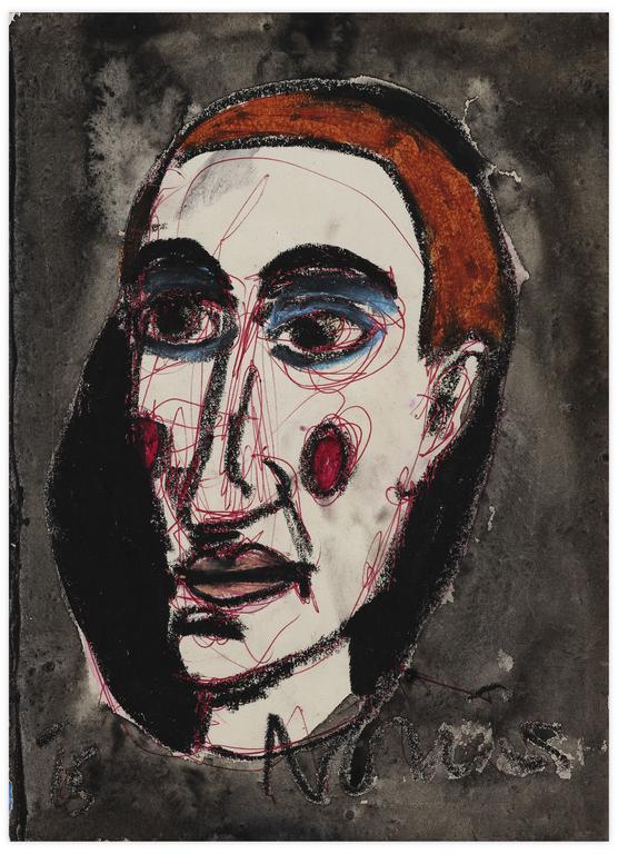 Catalogue raisonné, Norris Embry, Sans titre (Clown roux), 1965