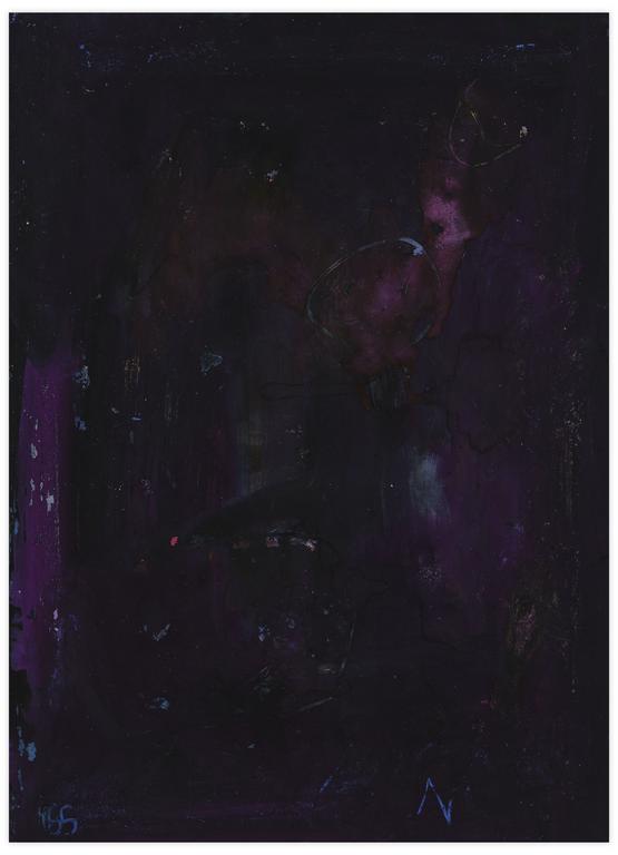 Catalogue raisonné, Norris Embry, Sans titre (Composition abstraite violette), 1965