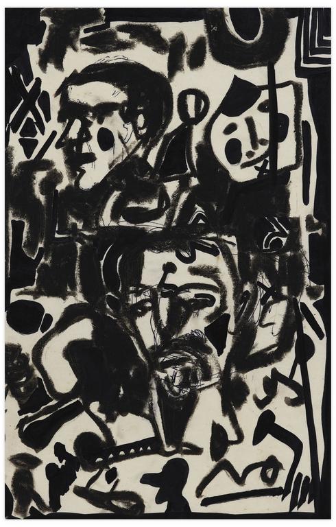 Catalogue raisonné, Norris Embry, Nervously Bored (Visages noir), 1960