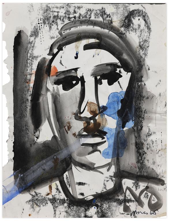 Catalogue raisonné, Norris Embry, Sans titre (Figure en buste), 1965