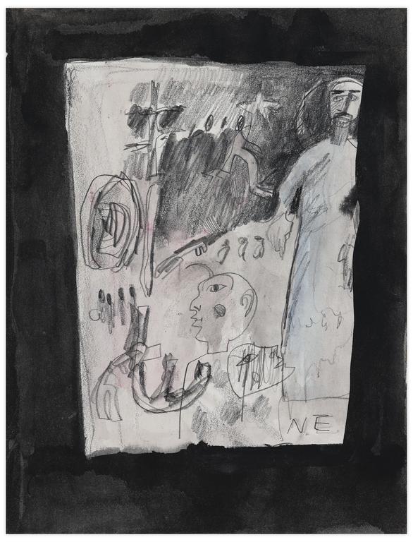 Catalogue raisonné, Norris Embry, Sans titre (Homme en djellaba), vers 1964-65