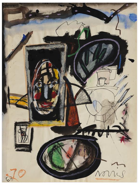 Catalogue raisonné, Norris Embry, Sans titre (Trois gobelets), entre 1968 et 1970