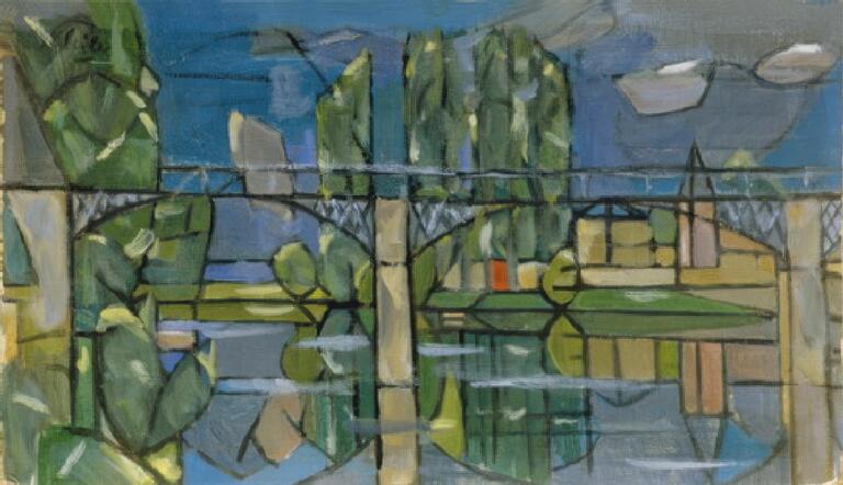 Catalogue raisonné, Hans Seiler, Le pont de Chennevieres, circa 1945