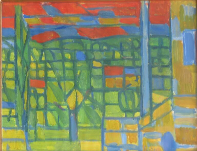 Catalogue raisonné, Hans Seiler, Vue sur la vallée, circa 1947