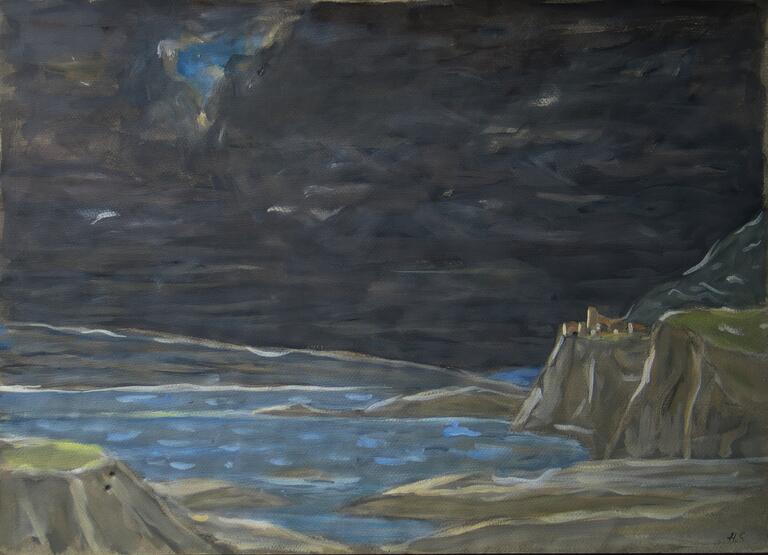 Catalogue raisonné, Hans Seiler, Leyré (le lac bleu), circa 1985