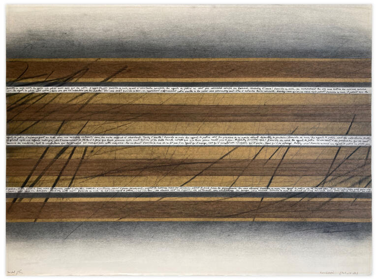 Catalogue raisonné, Henri Maccheroni, New-York First-Time, œuvre croisée avec Michel Butor - 1982
