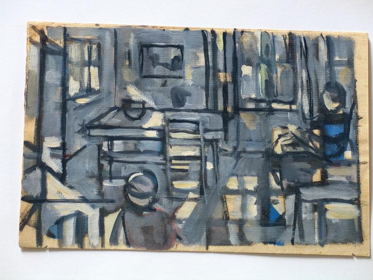 Catalogue raisonné, Hans Seiler, Intérieur gris, circa 1950