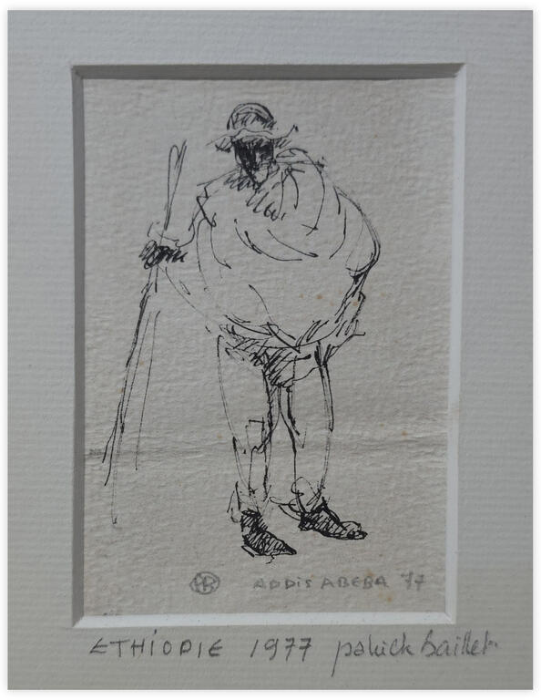 Catalogue raisonné, Patrick Baillet, Mendiant Éthiopie - 1976