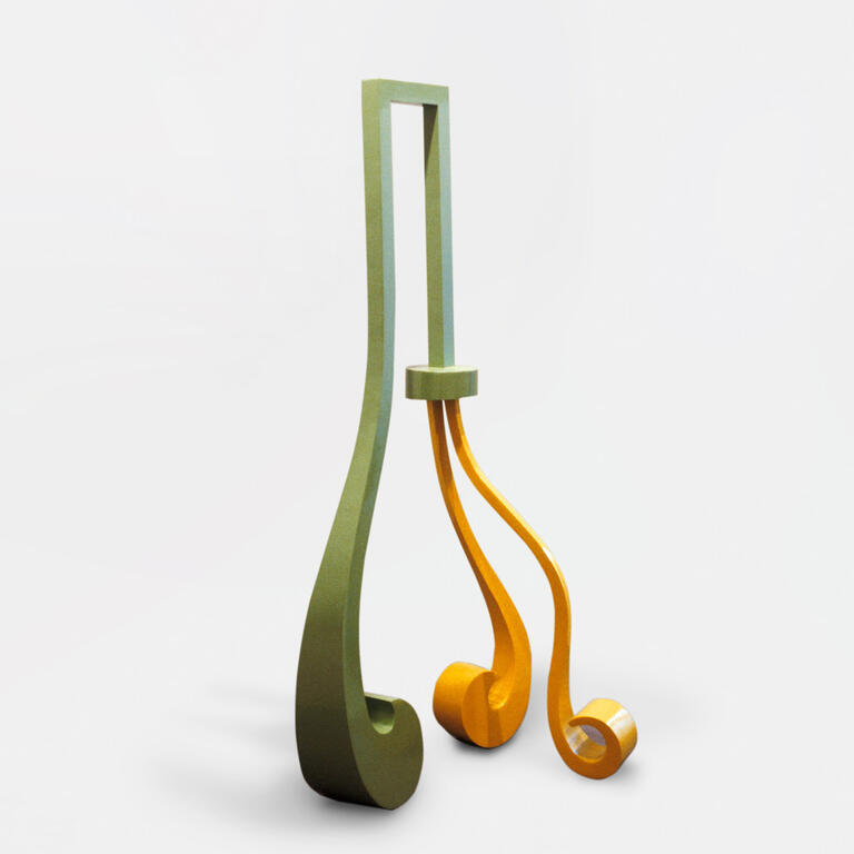 Catalogue raisonné, Jean-Paul Thaéron, Passage, vert, jaune - 1990