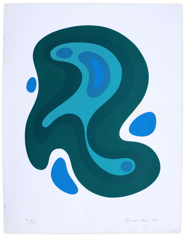 Catalogue raisonné, Henri Baviera, TROIS POINTS DYNAMIQUES — 1969