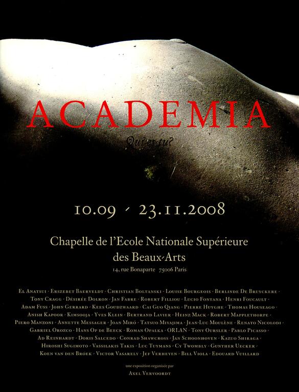 Affiche exposition Academia avec Henri Foucault, 2008 Affiche exposition Academia avec Henri Foucault, 2008