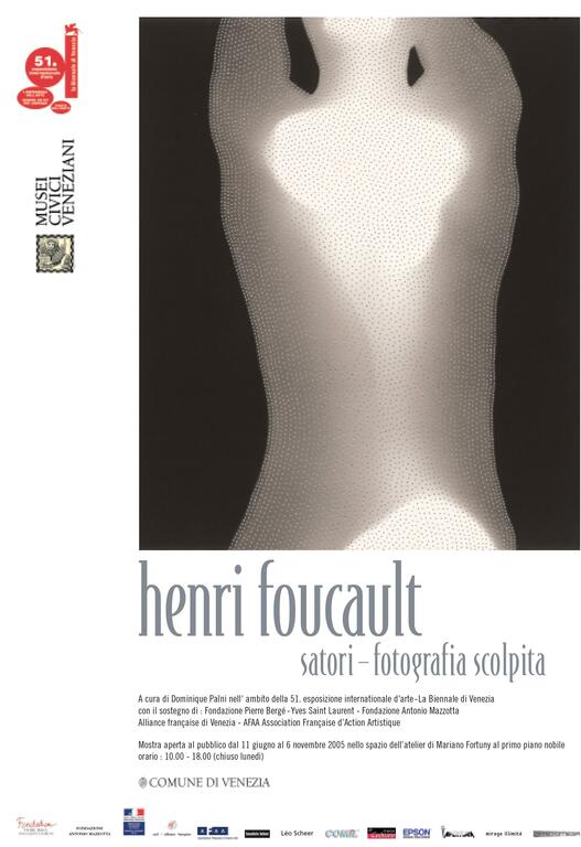 affiche exposition Henri Foucault, Biennale de Venise, 2005