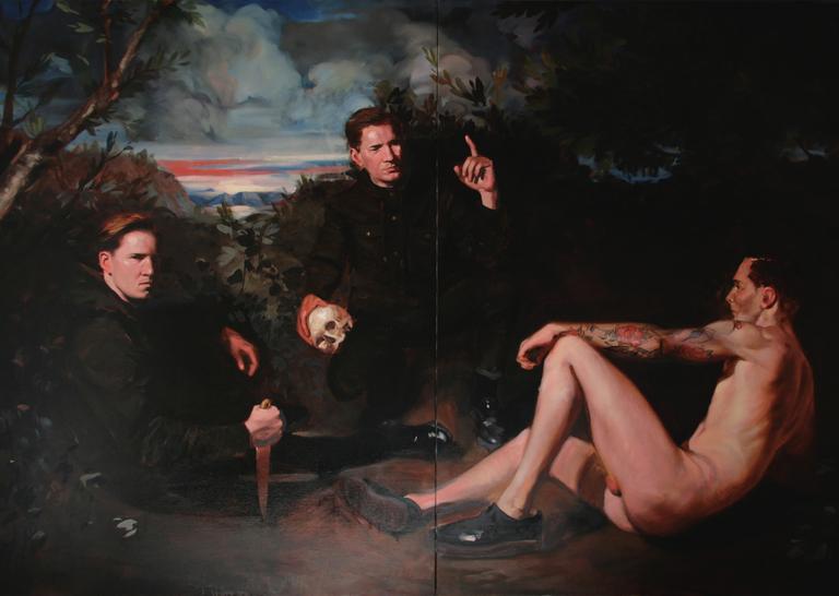 Jean-Baptiste Boyer - Sans titre, huile sur toile, 260x165 cm Jean-Baptiste Boyer - Sans titre, huile sur toile, 260x165 cm