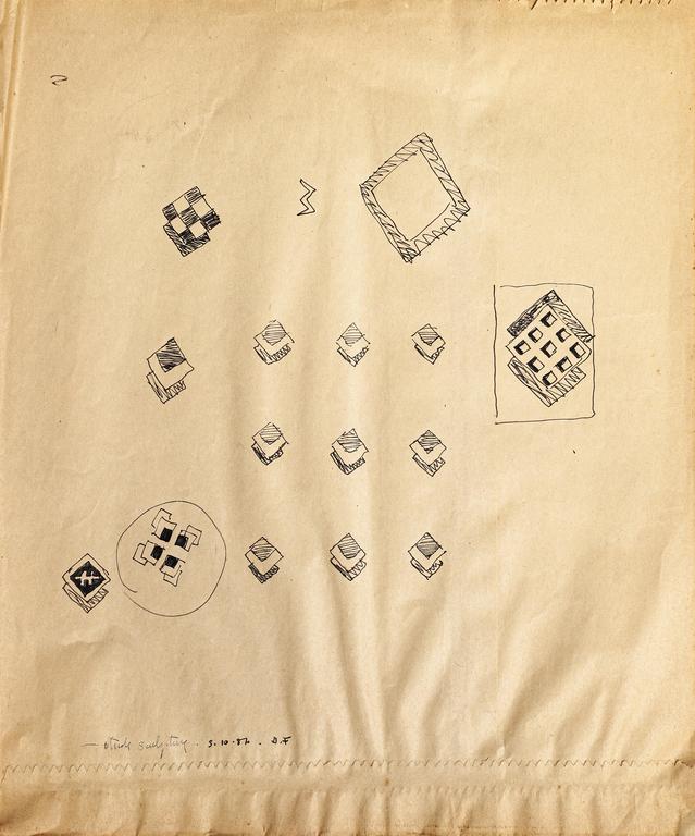 Catalogue raisonné, Henri Foucault, Composition 8 - 1987