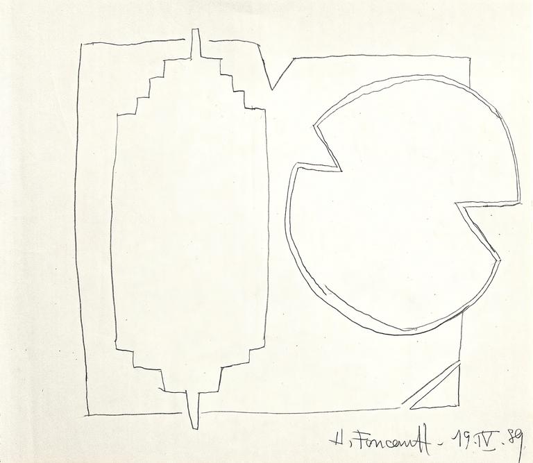 Catalogue raisonné, Henri Foucault, Étude - 87 - 1989