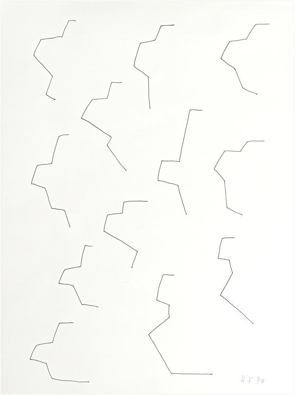 Catalogue raisonné, Henri Foucault, Étude de sculpture 32 - 1990