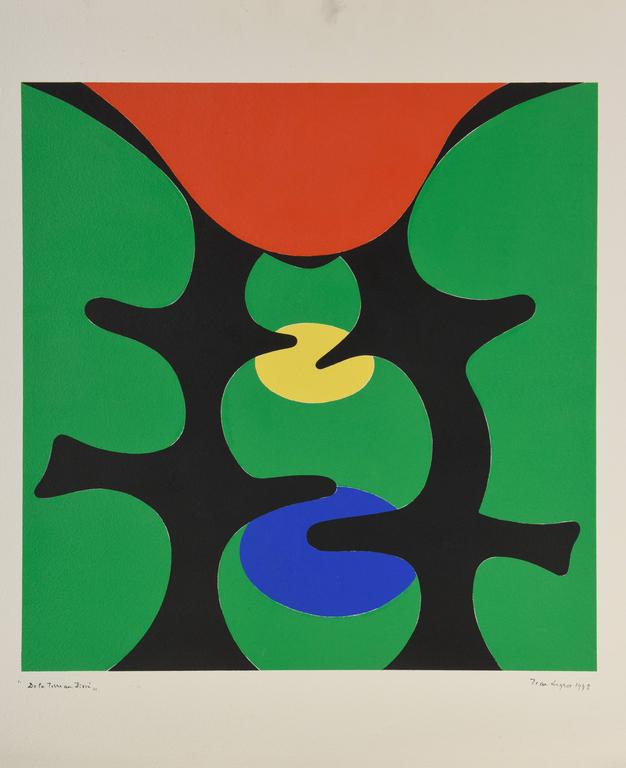 Catalogue raisonné, Jean Legros, Pochoir, De la terre au divin, 1973