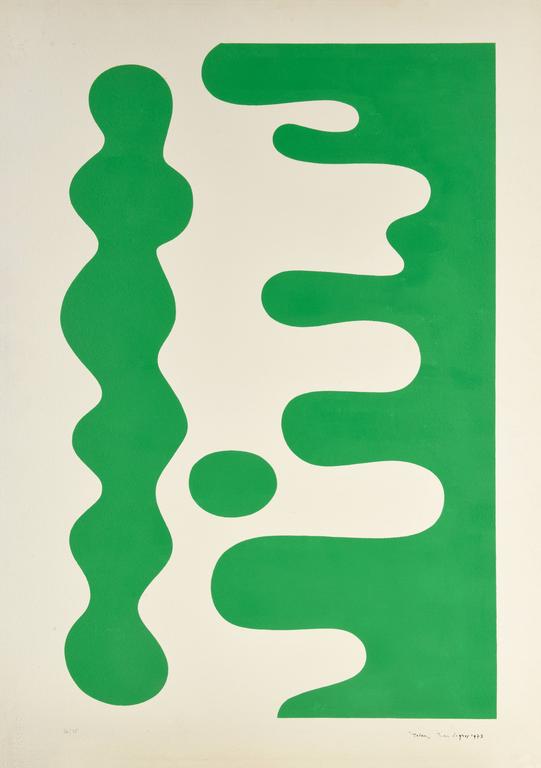 Catalogue raisonné, catalogue raisonné de Jean Legros, Pochoir, Totem (vert)