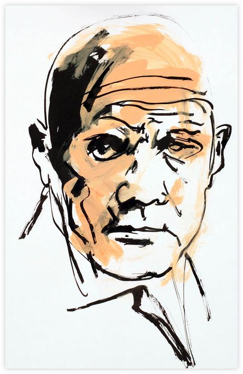 Paul Bloas, Portrait de Jean Genet Écrivain — 2012