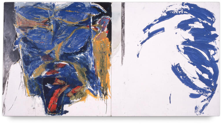 Catalogue raisonné, Patrick Baillet, Intérieur fenêtre bleu - 1986