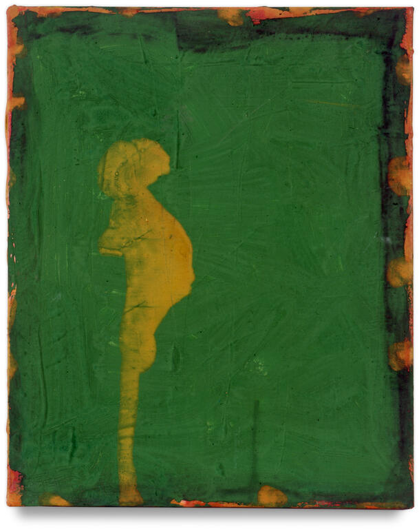 Catalogue raisonné, Patrick Baillet, Figure sur fond vert - 2015