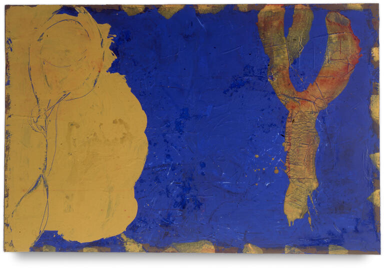 Catalogue raisonné, Patrick Baillet, Paysage jaune, bleu - 1995