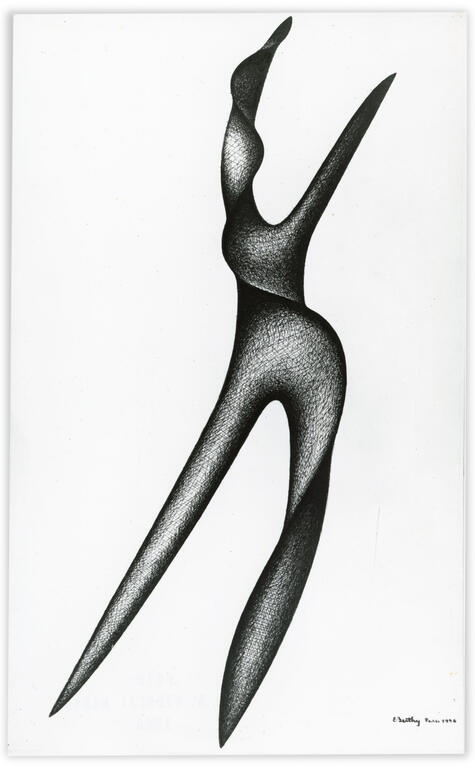 Catalogue raisonné, Etienne Beothy, Encre de Chine - 1946