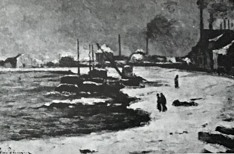 Armand Guillaumin, Forges d'Ivry sous la neige, 1873