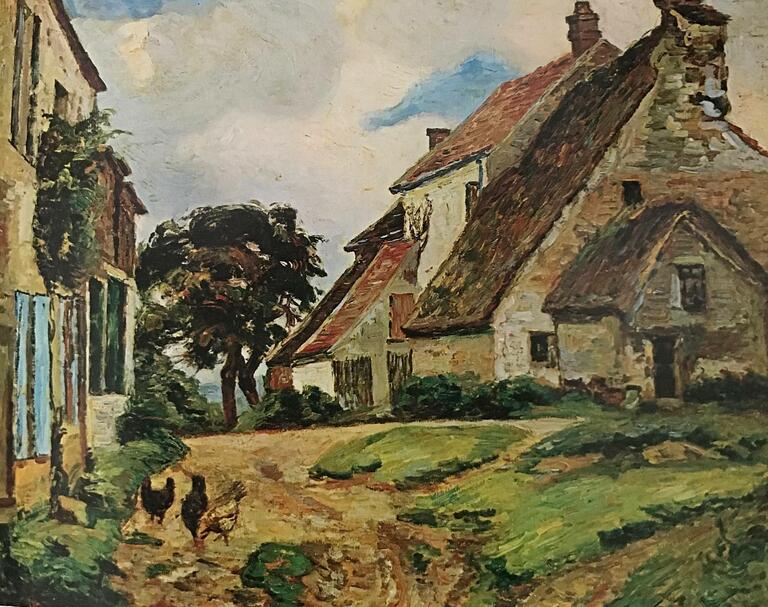 Armand Guillaumin, Chaumière à Damiette, 1882