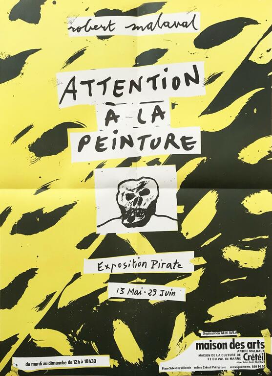 Robert Malaval - Attention à la peinture - Créteil, 1980 Robert Malaval - Attention à la peinture - Créteil, 1980