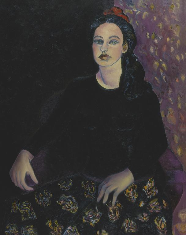 Jeune Femme assise, Brigitte Moreau Serre