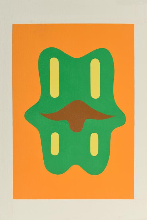 Catalogue raisonné, Jean Legros, Pochoir (fond orange)