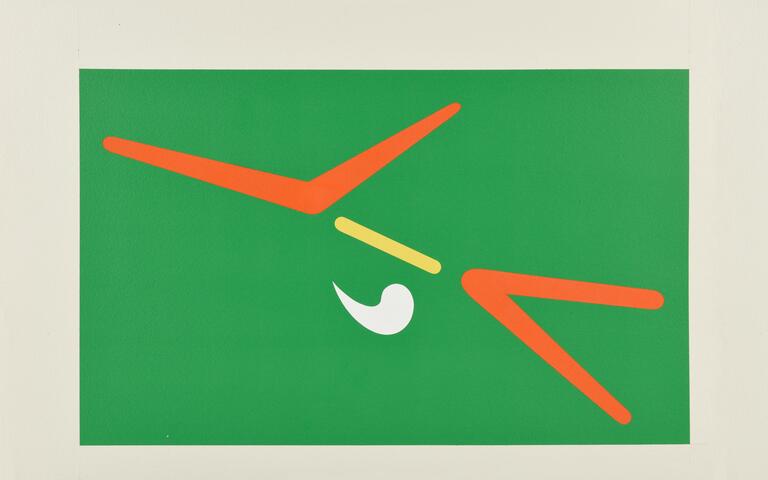 Catalogue raisonné, Jean Legros, Pochoir (virgule blanche)