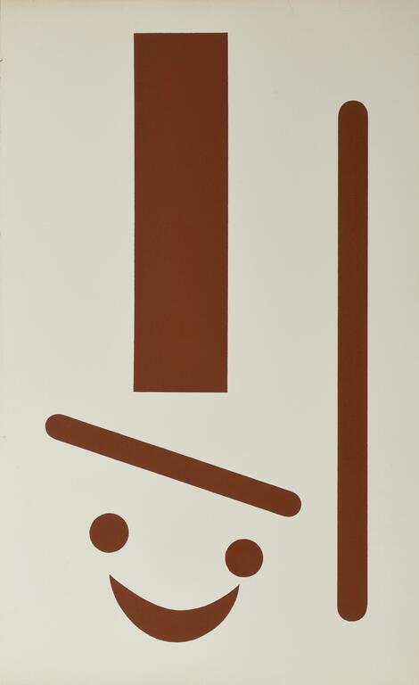 Catalogue raisonné, Jean Legros, Pochoir (rectangle long marron)