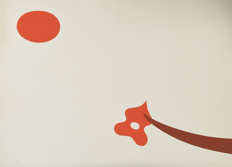 Catalogue raisonné, Jean Legros, Pochoir Astrale (rouge)