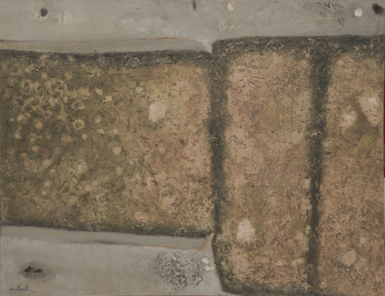 Catalogue raisonné, Robert Malaval, volumes ocres sur toile