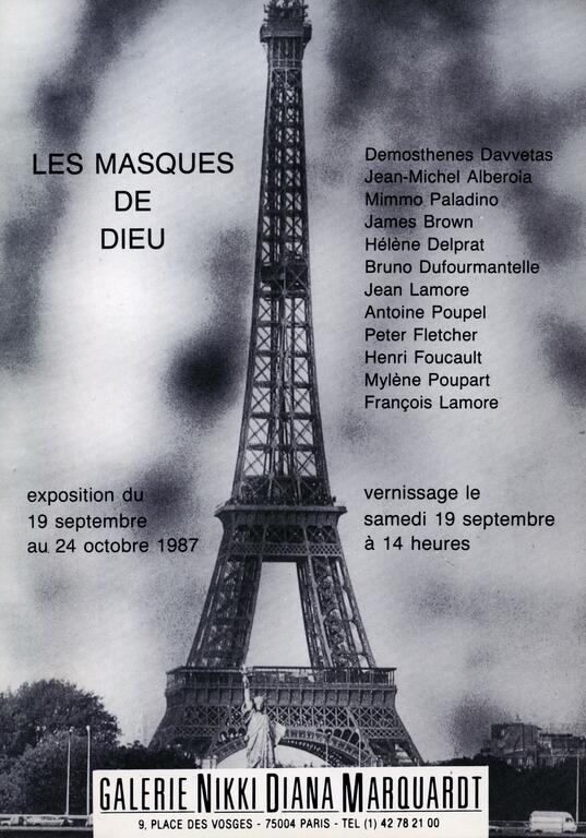 Les Masques de dieu, exposition collective avec Henri Foucault, 1987 Les Masques de dieu, exposition collective avec Henri Foucault, 1987
